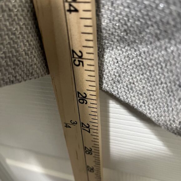 Avenue Women's Peacoat Gray Metallic Sparkly, Button, Missing Size Tag, Est. 2X - Picture 7 of 9